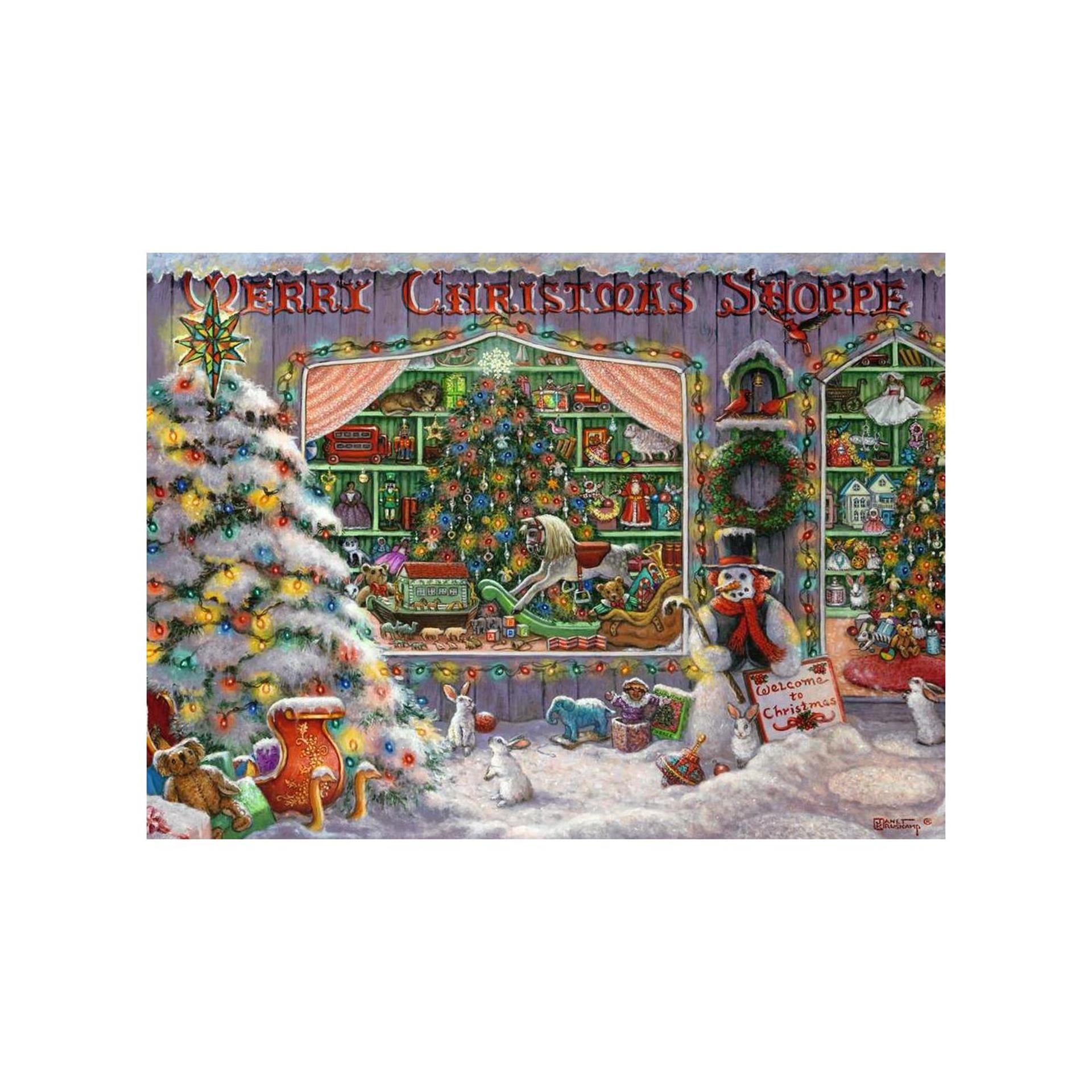 Ravensburger puzzel the christmas shop 500 stukjes