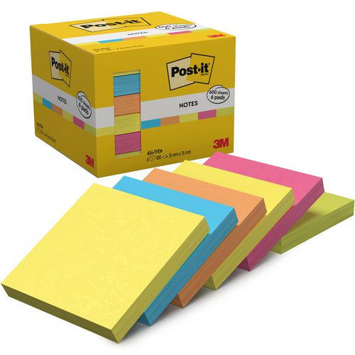 Sticky notes post-it 654-tfen vierkant 76 x 76 mm