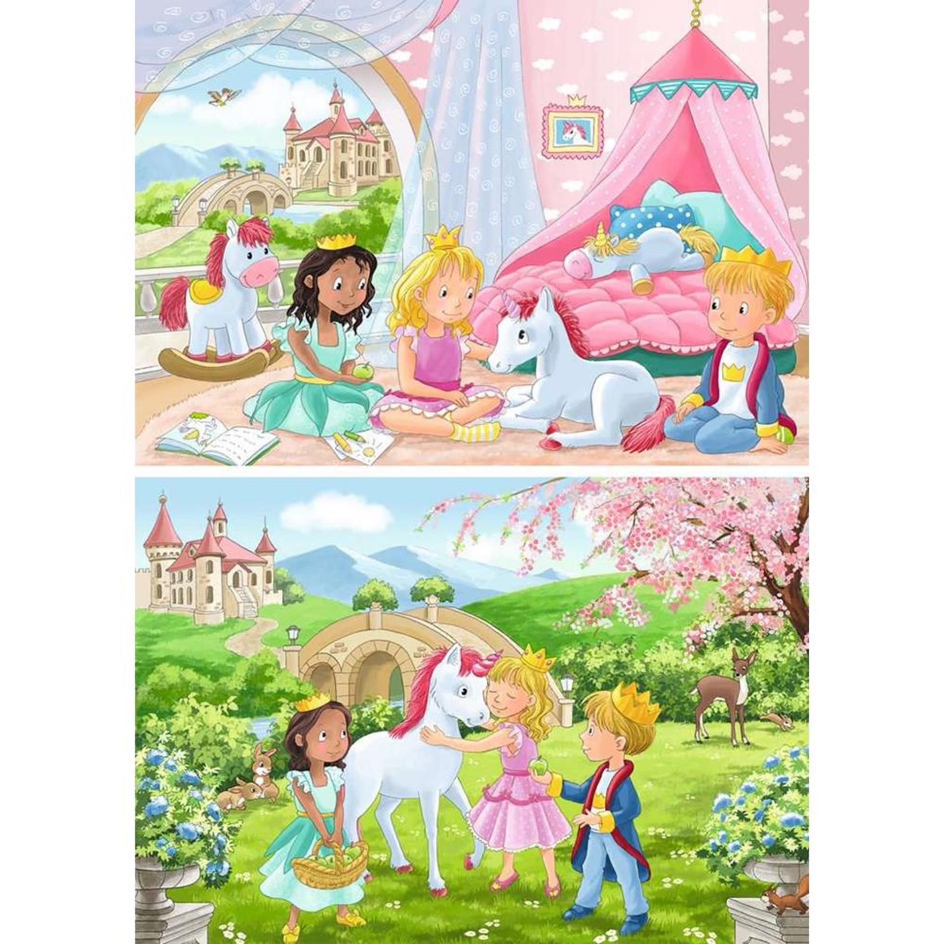 Ravensburger legpuzzel prins prinses, 2x12 st.