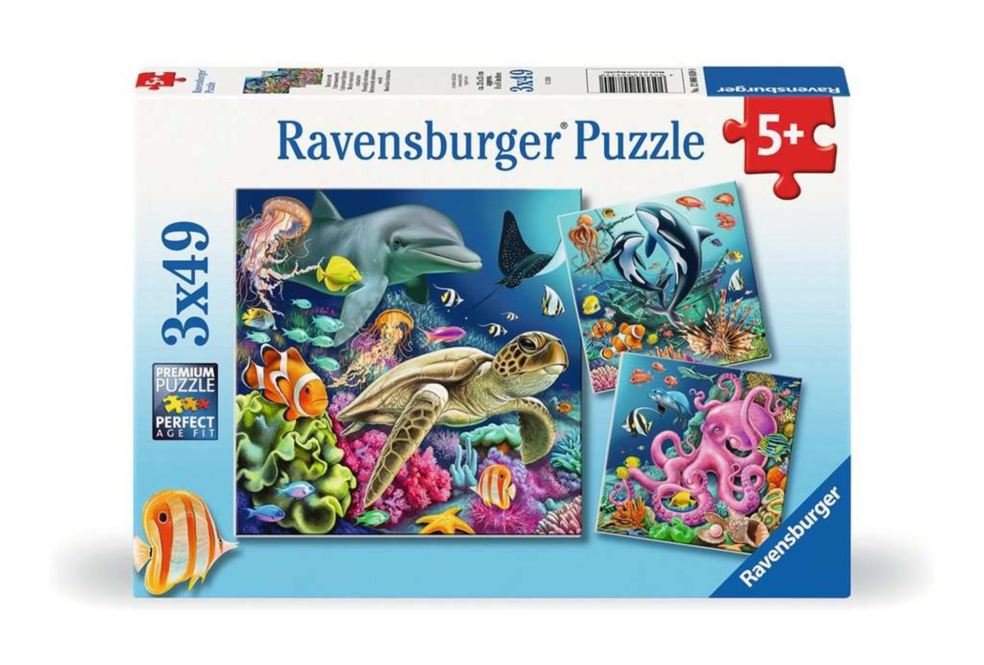 Ravensburger legpuzzel spannende onderwaterwereld, 3x49st.