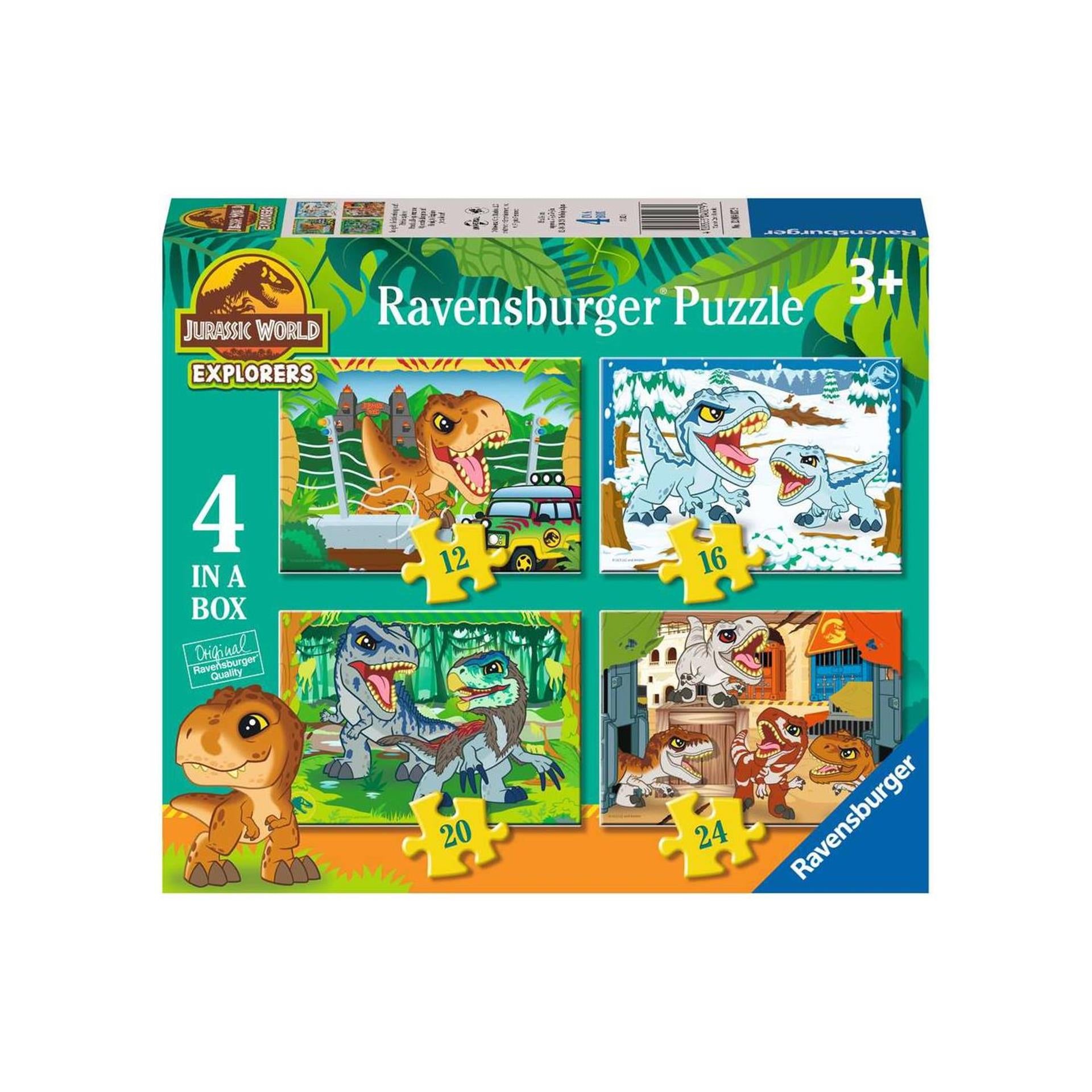 Ravensburger legpuzzel jurassic world explorers - 4 puzzels