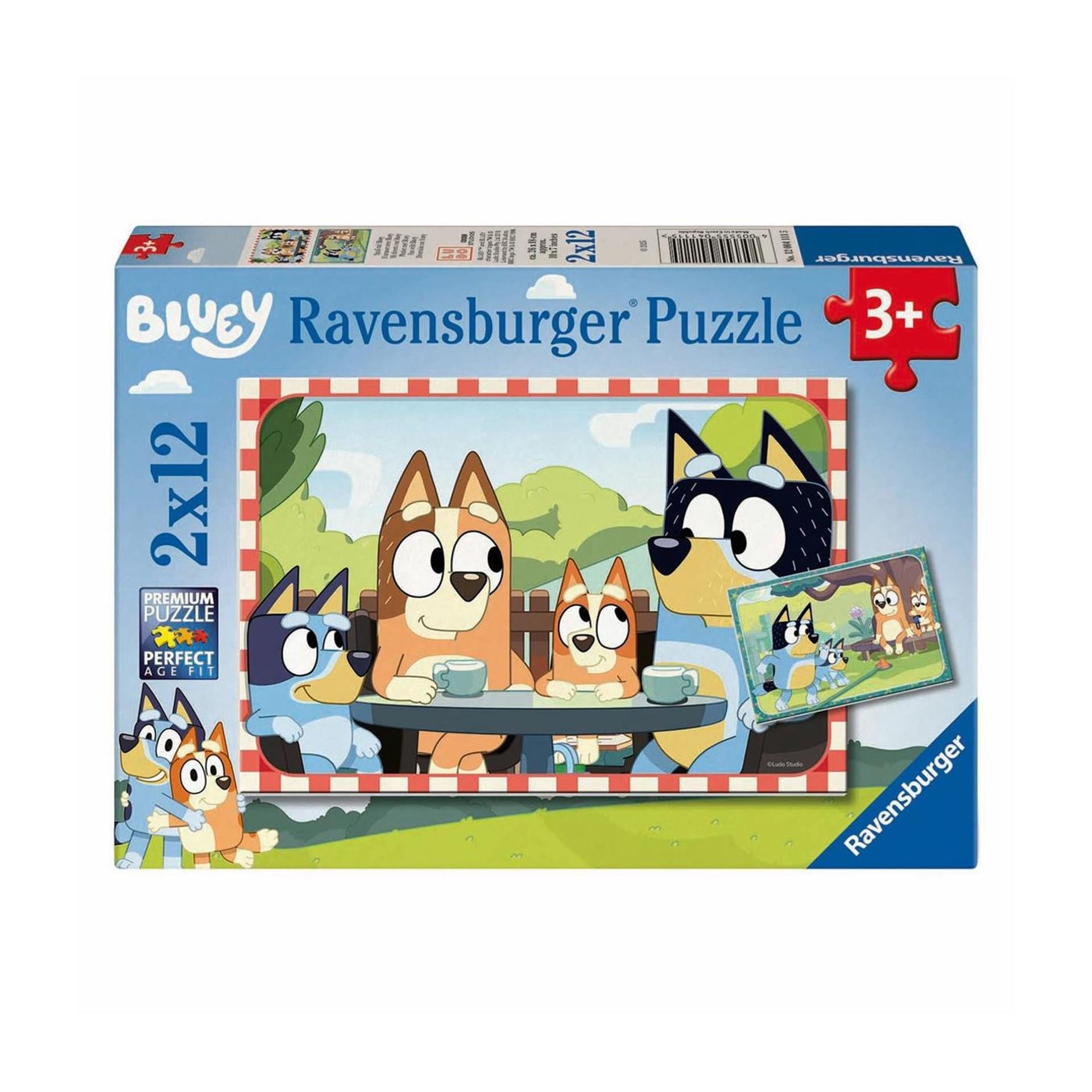 Ravensburger legpuzzel blauw, 2x12st.