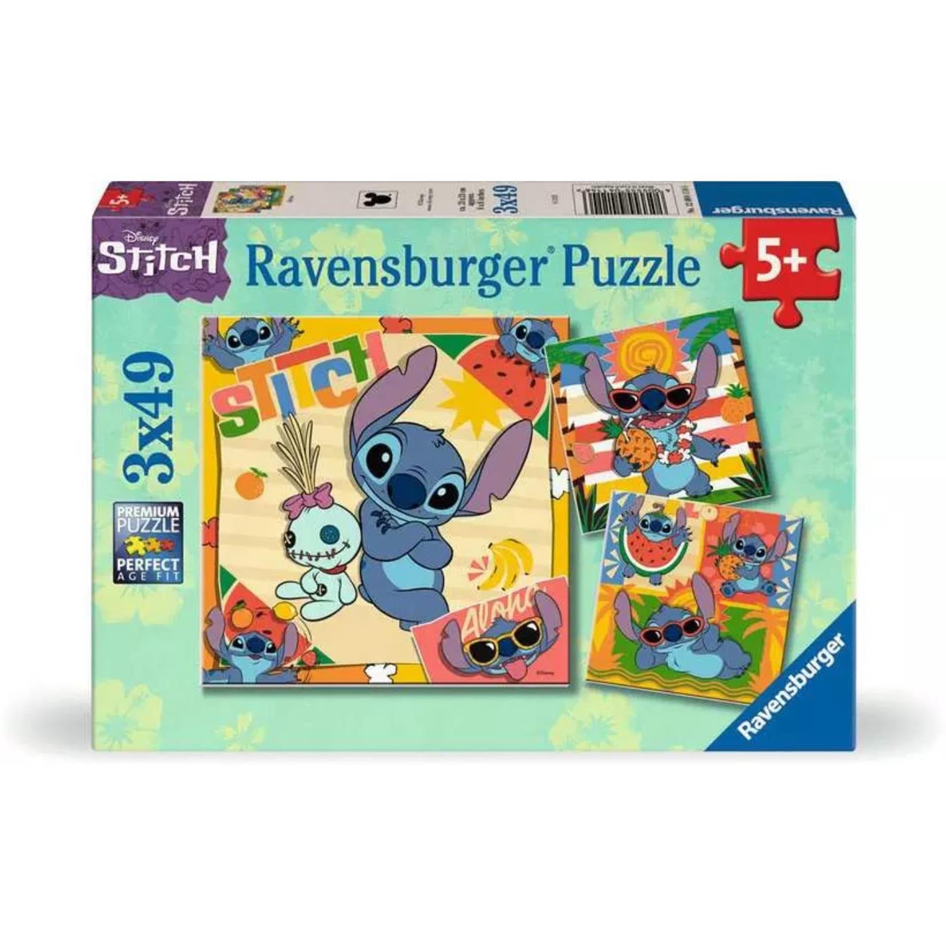 Ravensburger puzzel disney stitch 3x49st