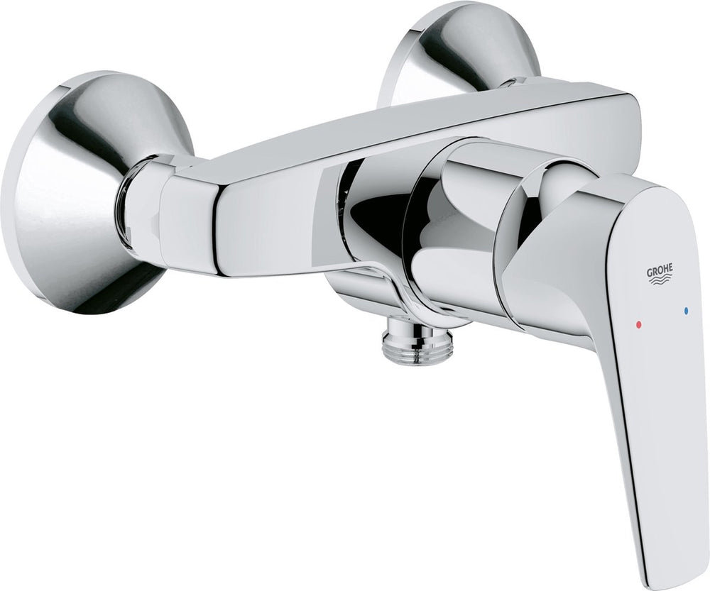 Grohe start flow douchekraan - 15 cm - zonder omstelling - inclusief koppelingen - chroom