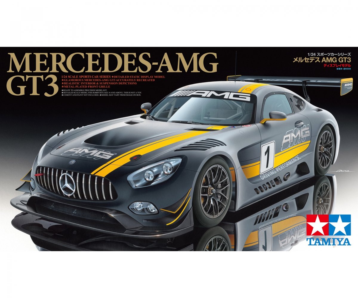 Tamiya modelbouwpakket auto - 24345 mercedes-amg gt3 plastic - 1:24 - modelbouw