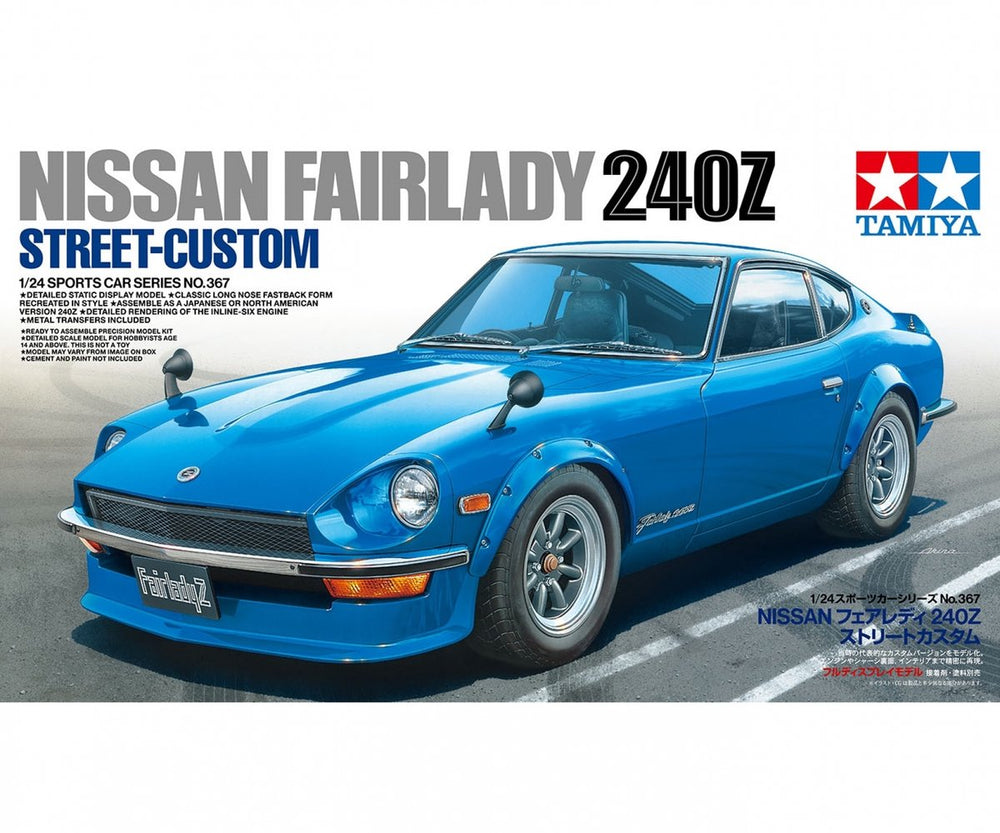 Tamiya modelbouwpakket auto - 24367 nissan fairlady 240z street-custom - auto plastic - 1:24 - modelbouw