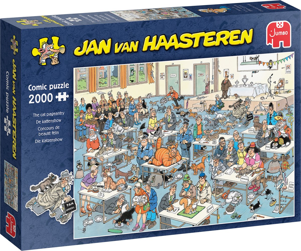 Jumbo jan van haasteren legpuzzel - de kattenshow, 2000st.