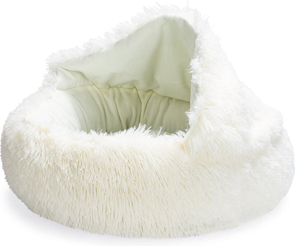 Beeztees puppy ligbed kiki - puppymand - hondenmand - mand voor puppy - creme - 50x50x15 cm