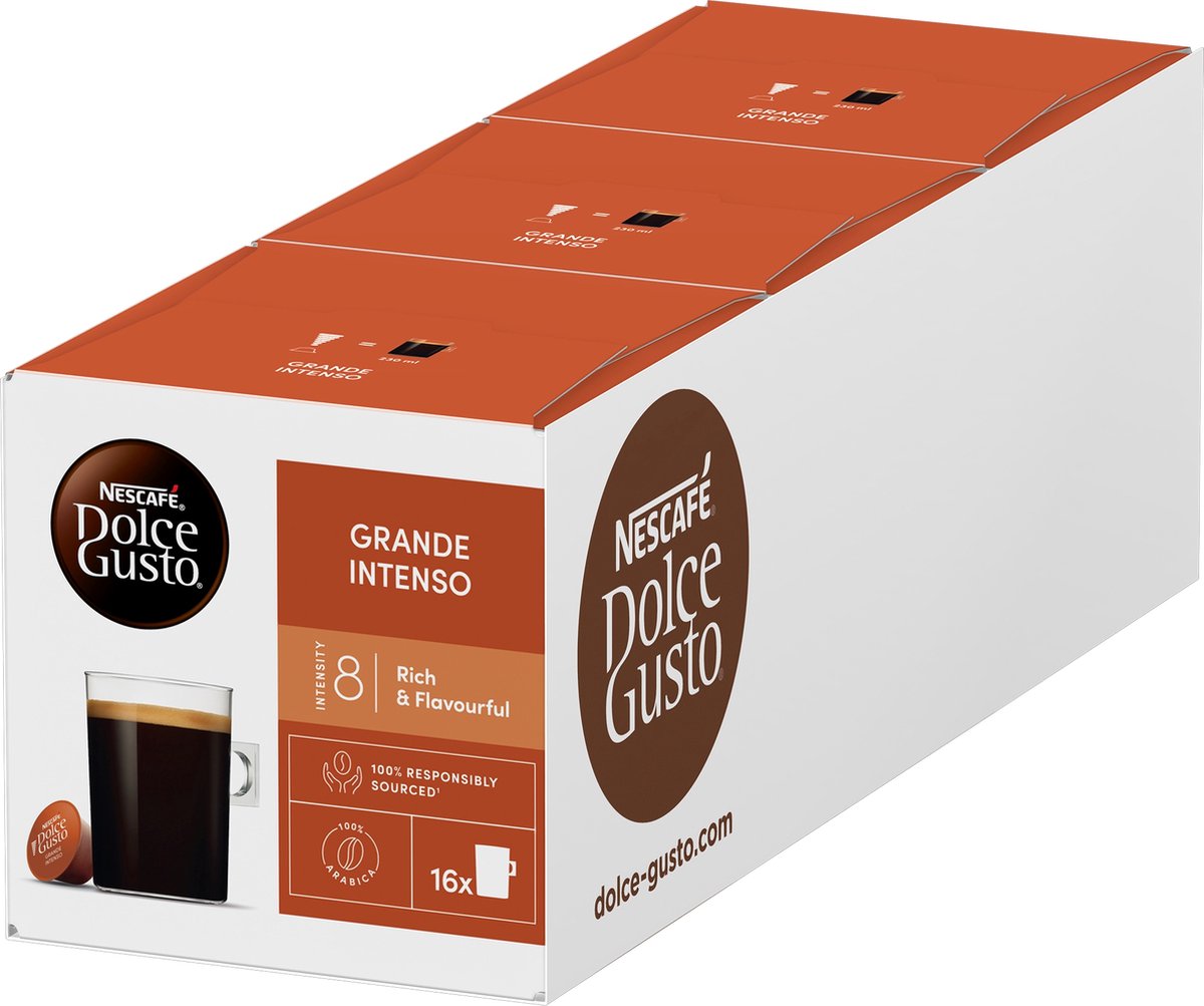 Nescafé dolce gusto capsules grande intenso - 48 koffiecups voor 48 koppen koffie