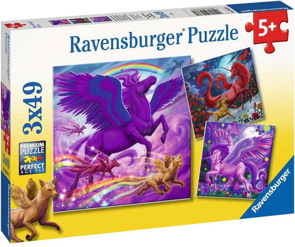 Ravensburger puzzel magische wezens - legpuzzel - 3x49 stukjes