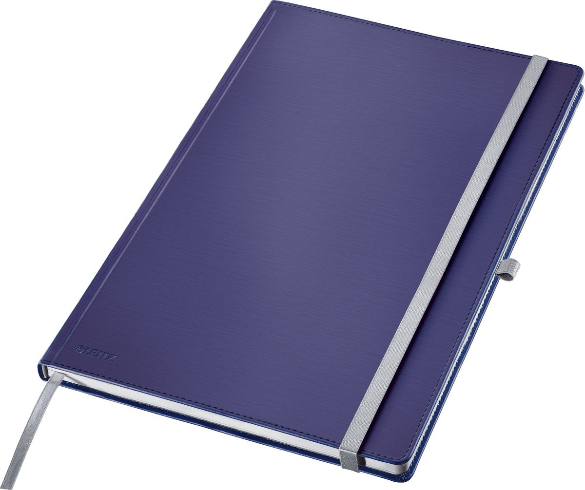 Leitz 44761069 notitieboek geruit titaanblauw aantal pagina's: 80 din a4