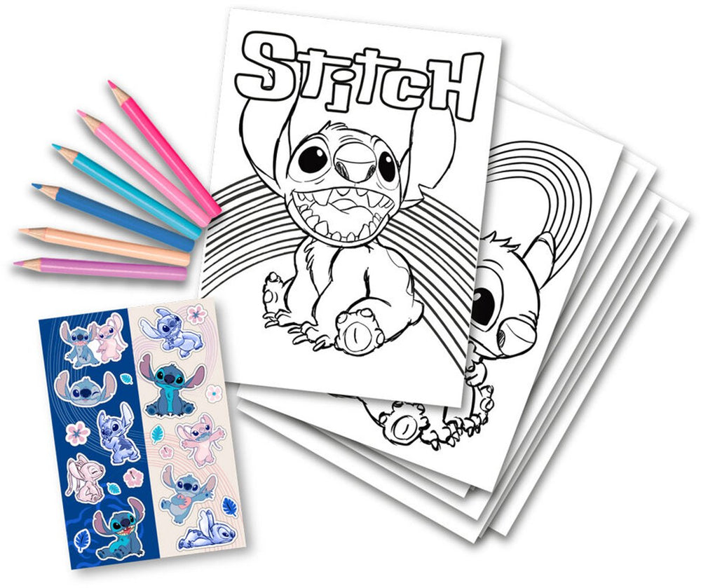Disney lilo en stitch love kleurset met stickers