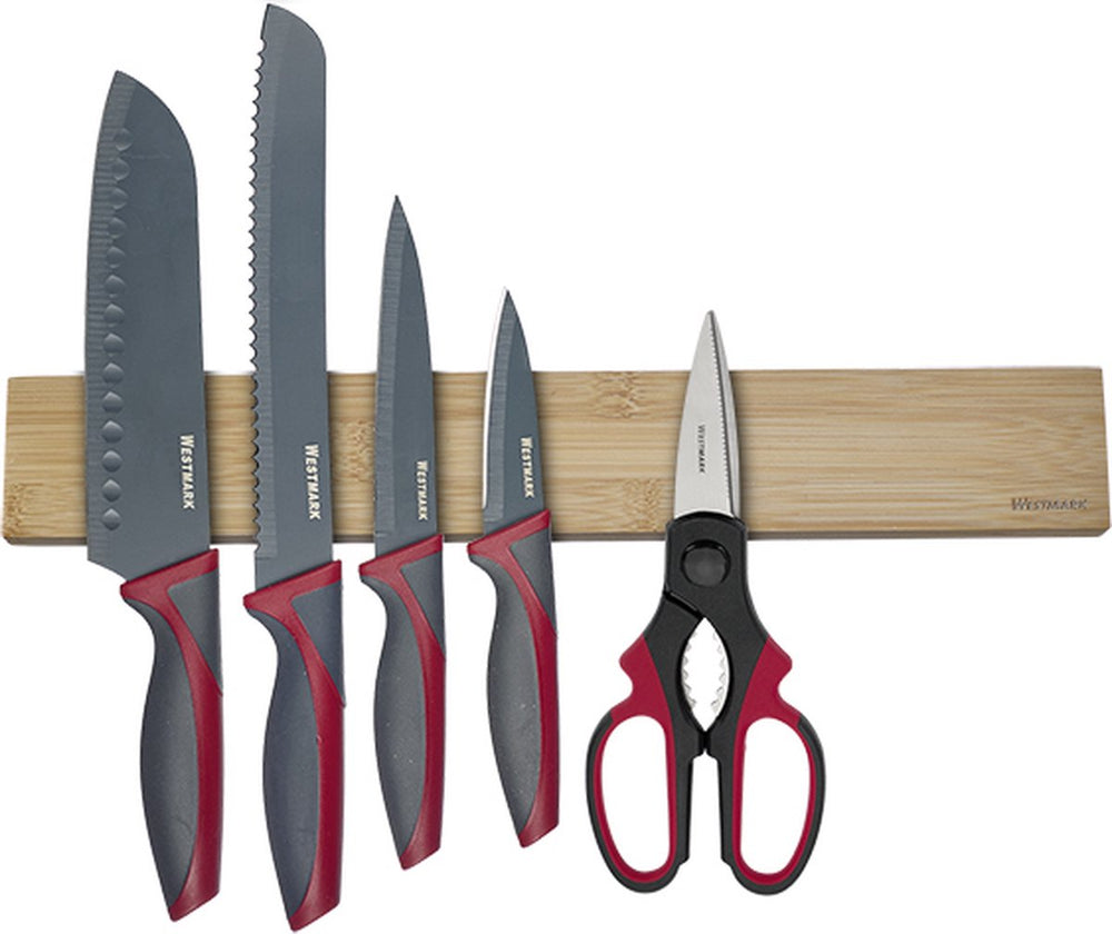Westmark magnetische messenhouder nature – hoogwaardige magnetische staaf voor keukenmessen en scharen, veilig en makkelijk, incl. montagemateriaal – hout, bpa-vrij
