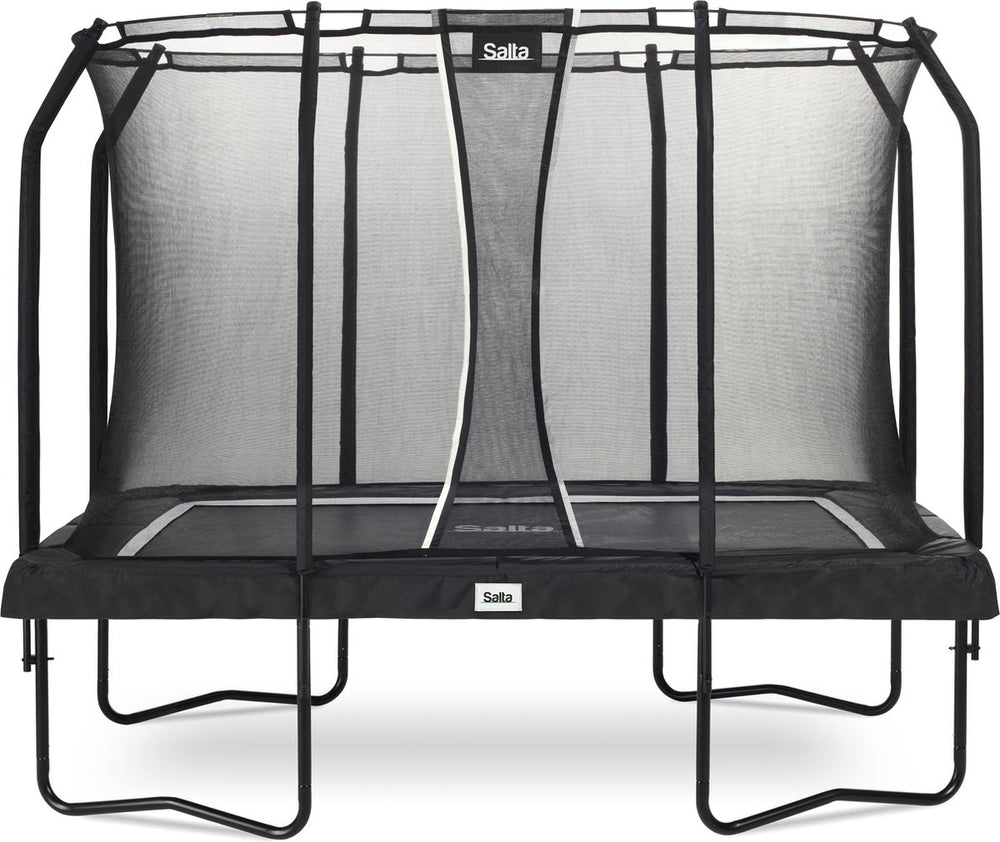 Salta premium black edition - 305 x 214 cm - rechthoekige trampoline met veiligheidsnet - max. 150 kg - zwart