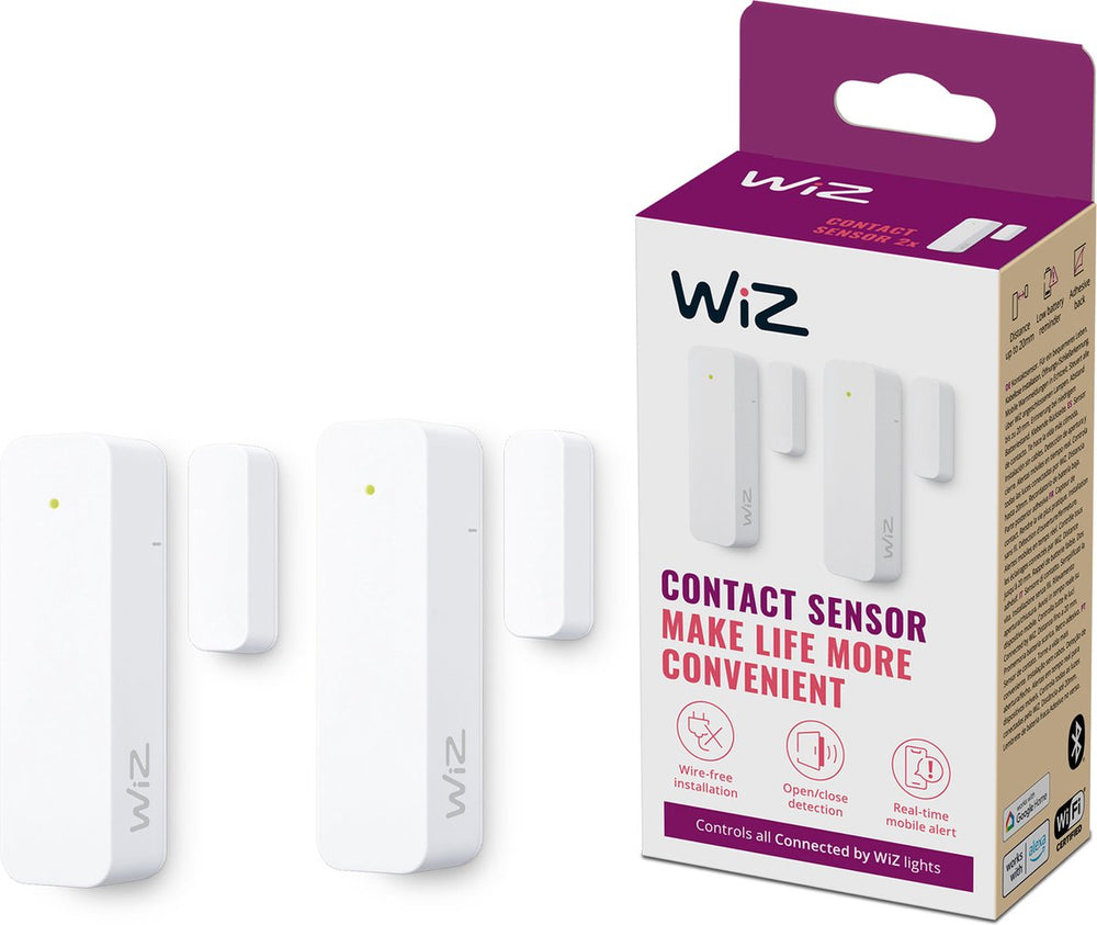 Wiz contact sensor - home monitoring - 2-pack - directe meldingen via de app