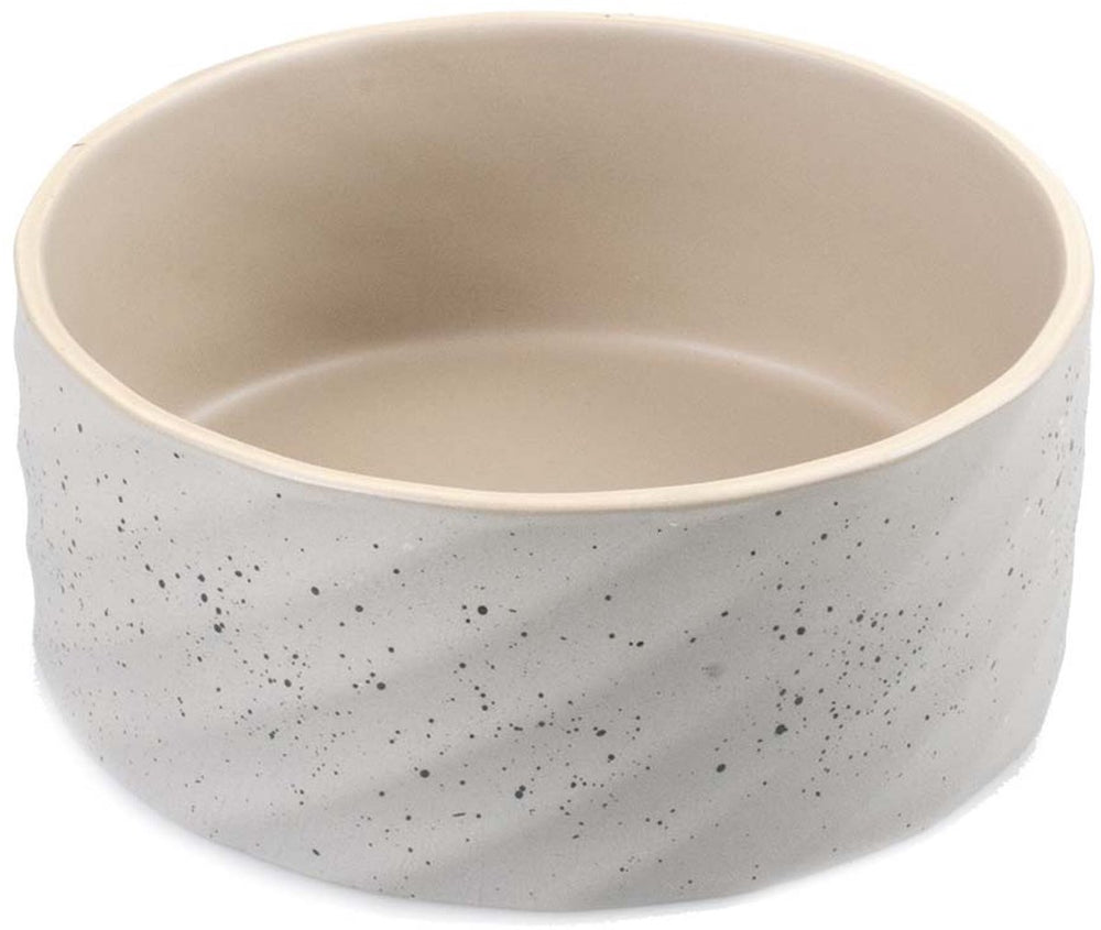 Duvo plus dinner time eetkom stone wavy dune m-1250ml-18x18x7.5cm grijsgroen