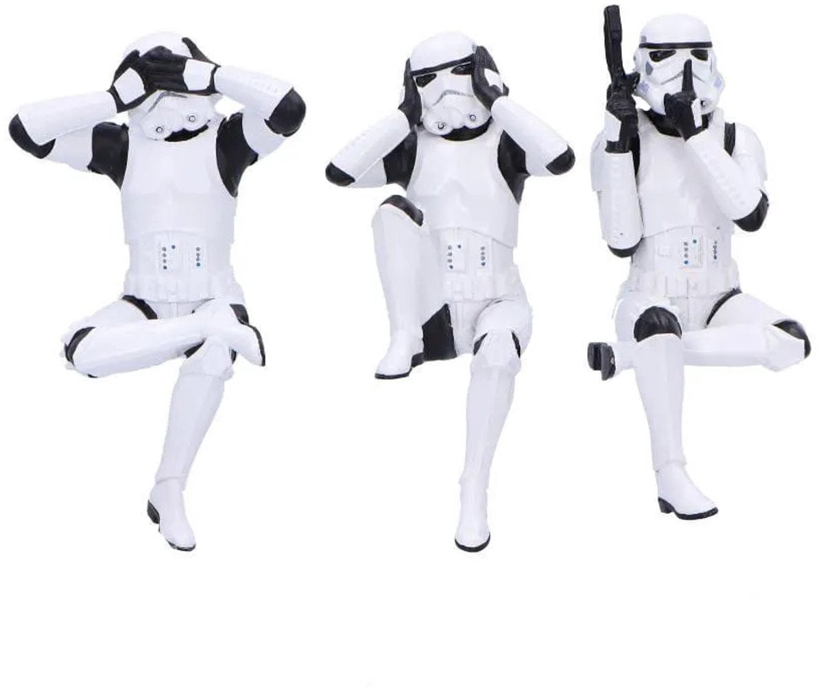 Original stormtrooper nemesis now - three wise stormtrooper unisex beeld - meerkleurig - standard