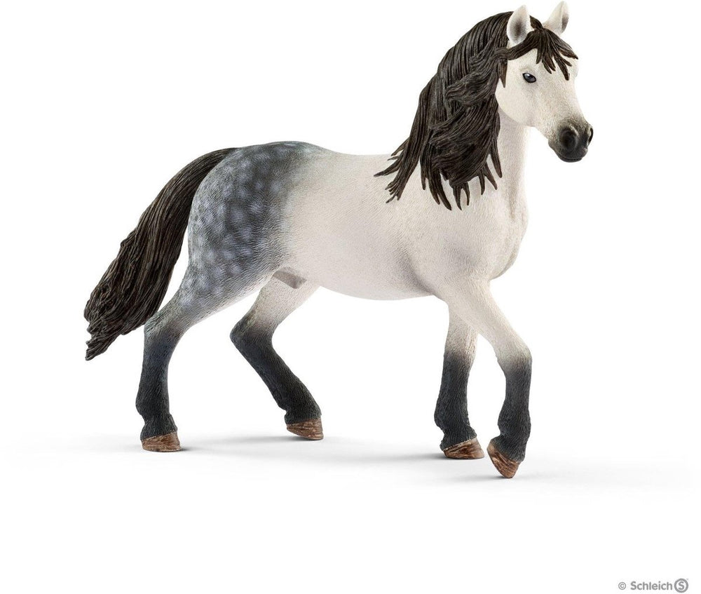 Schleich horse club - andalusiã«r hengst - speelfiguur - kinderspeelgoed voor jongens en meisjes - 5 tot 12 jaar - 13821