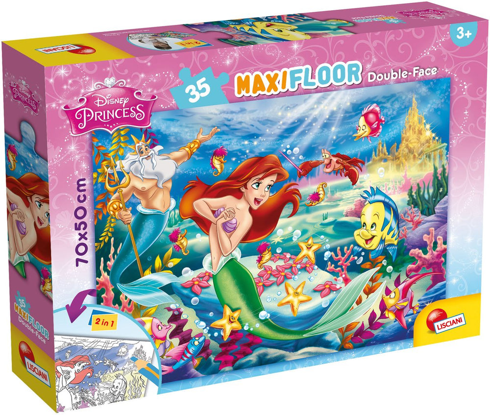 Lisciani disney puzzle df maxi floor 35 the little mermaid