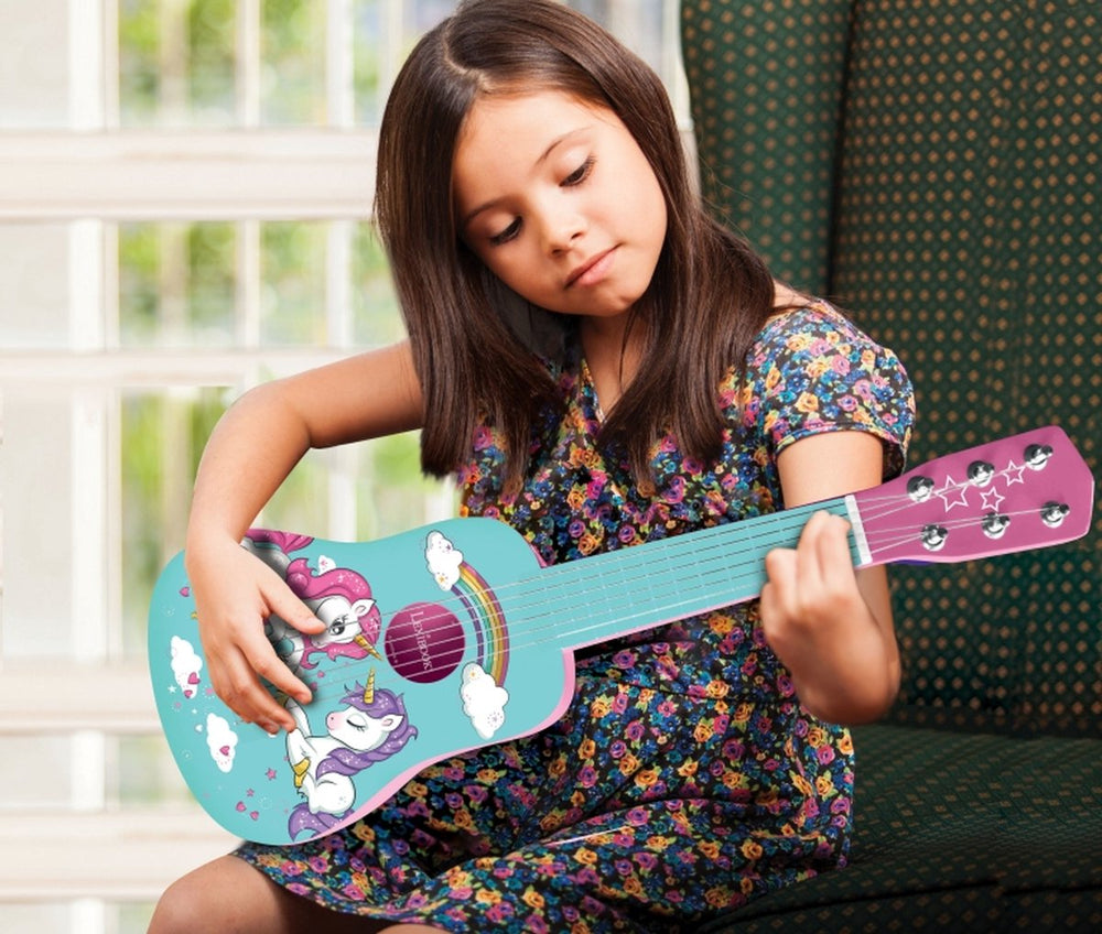 Lexibook mijn eerste houten gitaar unicorn – 21'' 53 cm