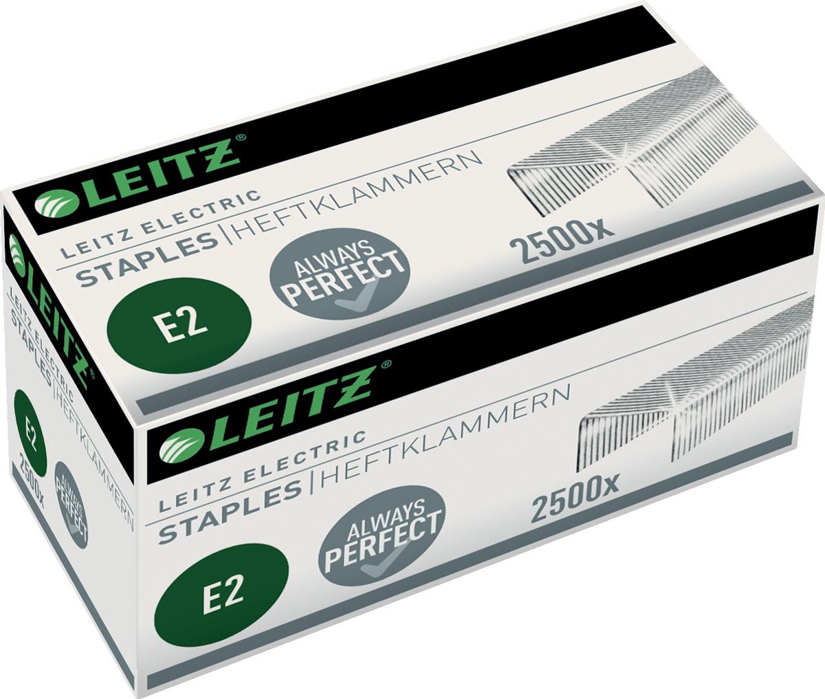 Leitz electric e2 5569-00-00 nietjes 2500 stuk(s) 2.500 stuks pak heftcapaciteit: 20 vel (80 g m²)