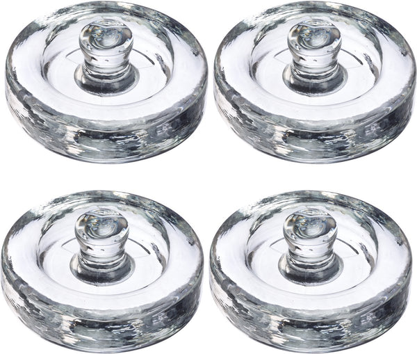Westmark gewichten voor fermentatie – set van 4 glazen gewichten voor fermentatie, accessoires voor fermentatie – glas, ø 8cm, 4 stuks