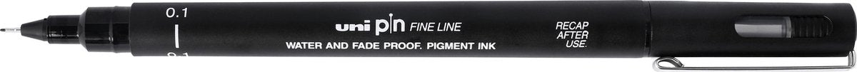 Uni-ball uni pin fine liner - 0.1mm zwarte schetspen