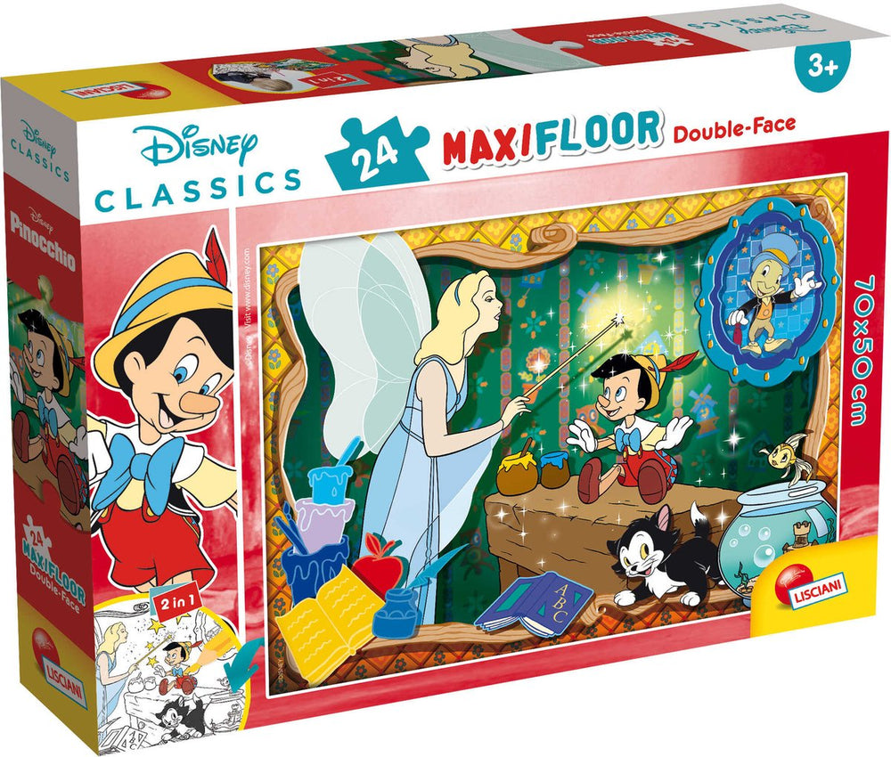 Lisciani disney puzzle df maxi floor 24 disney classics - pinocchio