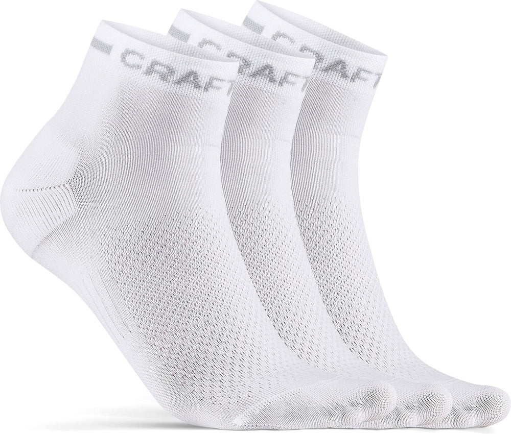 Craft active mid sock 3-pack unisex sportsokken - wit