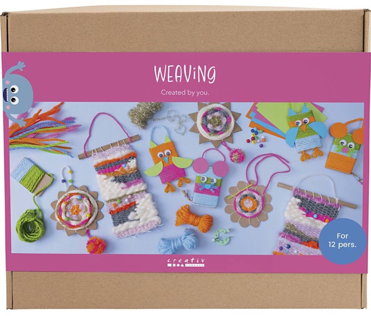 Creativ company https: www.cchobby.nl groepsset-weven-wandbevestigingen-hangers-uilen-muis-diverse-kleuren-1-doos