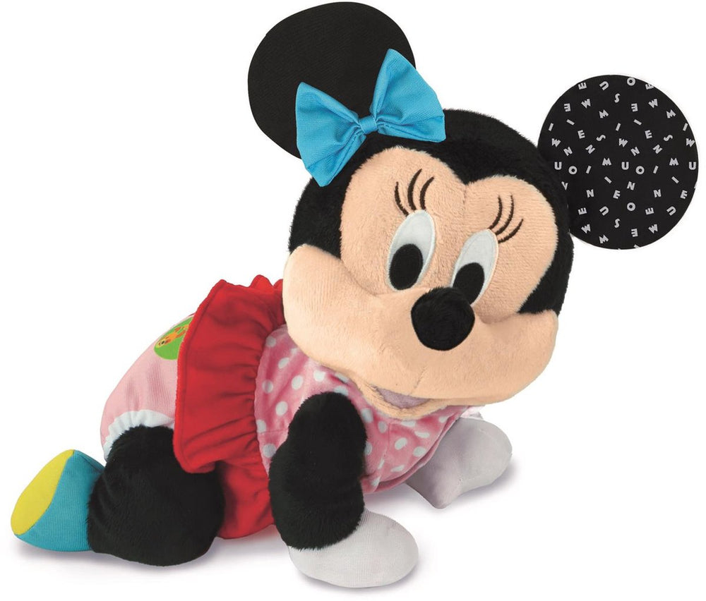 Clementoni baby - disney minnie mouse - interactieve knuffel - samen leren kruipen - met geluid - vanaf 6 maanden
