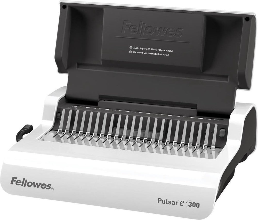 Fellowes inbindmachine pulsar-e elekrisch plastic bindrug, 300 vel