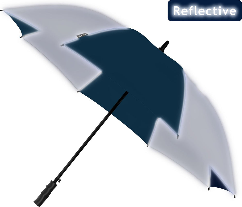 Falcone - paraplu - ø 120 cm - automaat - reflecterend blauw zilver