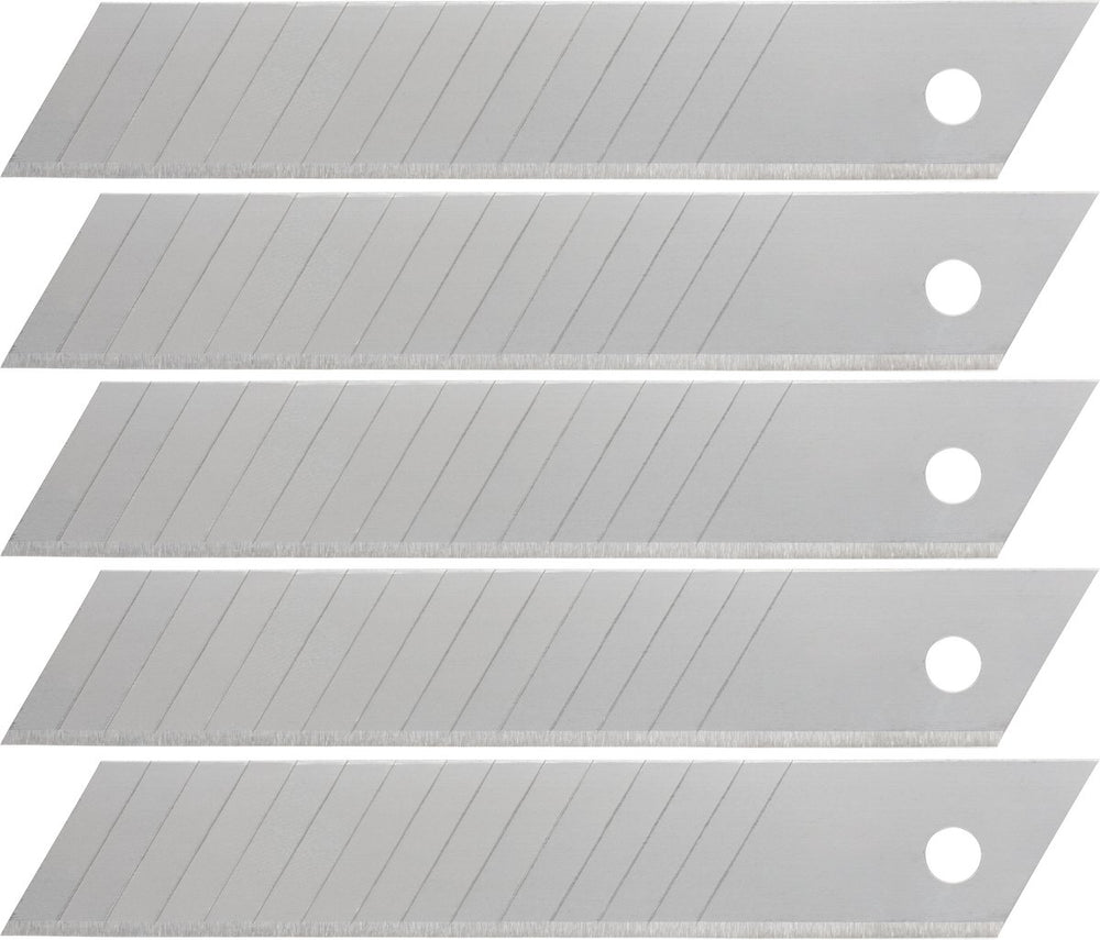 Wolfcraft - 5 afbreekmessen 18 mm - reservemesjes - 15 segmenten - 4182000