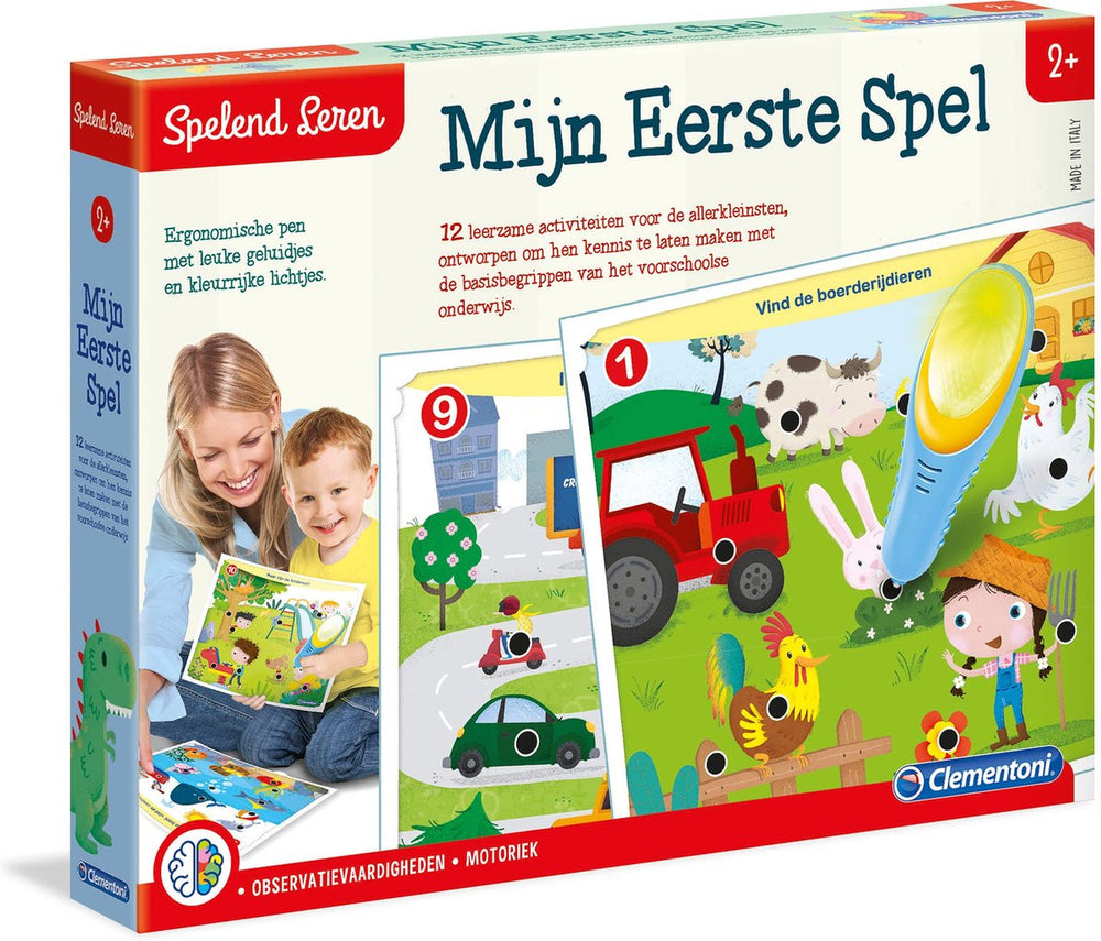 Clementoni education - mijn eerste quiz - educatief speelgoed 2-4 jaar - interactieve pen