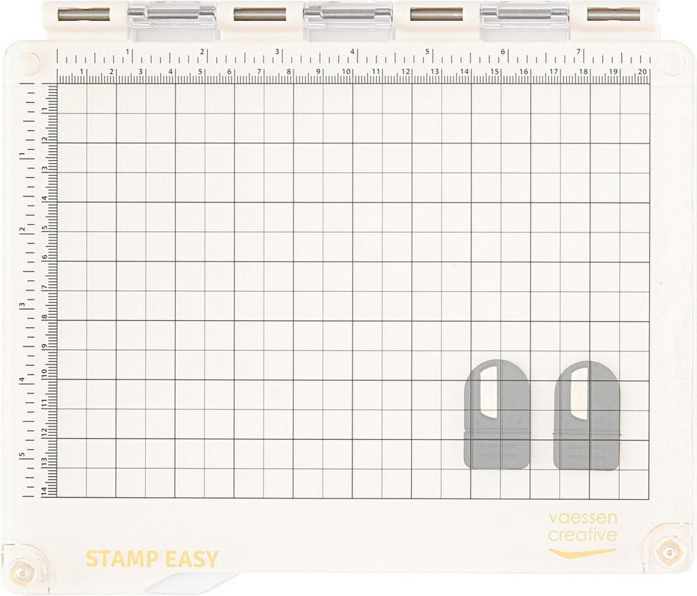 Vaessen creative stempelhulp - stamp easy - 22 x 16,6 cm - magnetisch - antislip