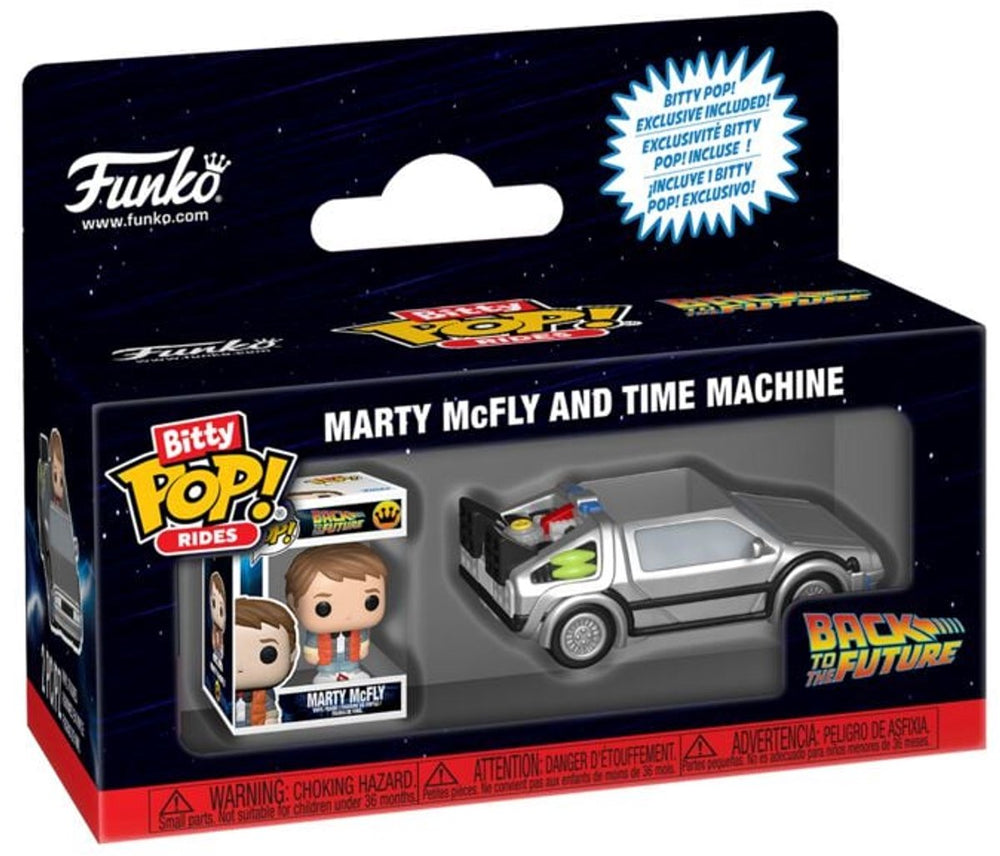 Funko back to the future time machine (bitty pop! ride) vinyl figur pop! standaard unisex