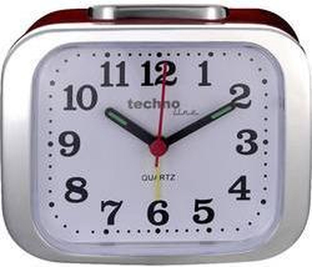Technoline model xl rood - analoge quartz wekker in retro design