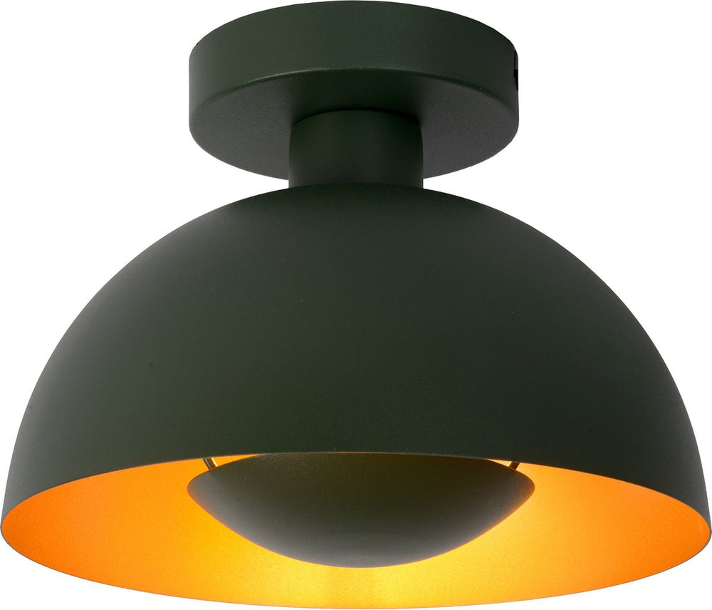 Lucide siemon - plafonnière (plafondlamp) - ø 25 cm - 1xe27 - groen