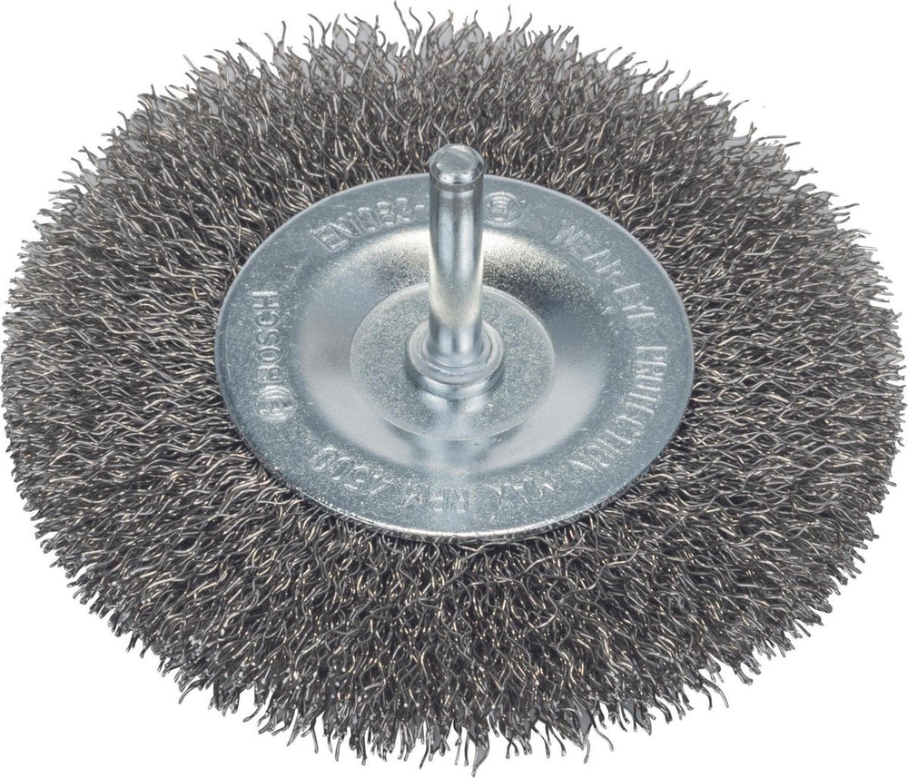 Bosch 6mm schijfborstel 100 gegolfd 0.3 inox