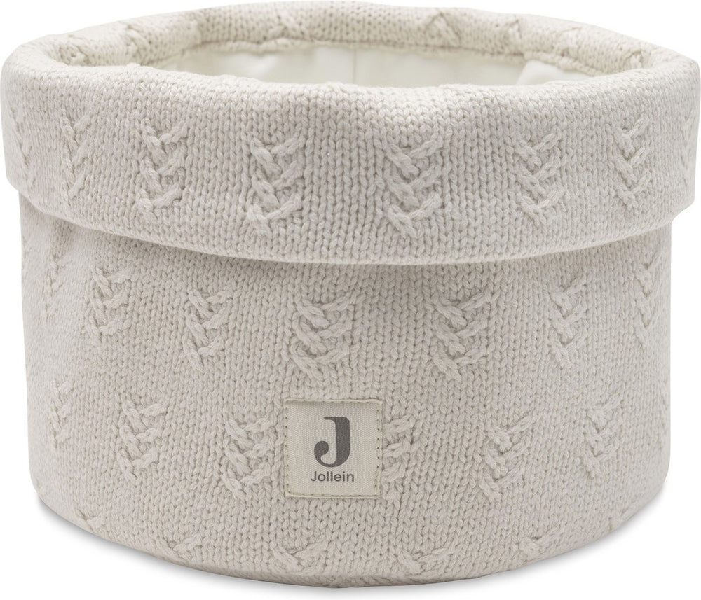 Jollein - commodemandje - commode mandje - grain knit - oatmeal