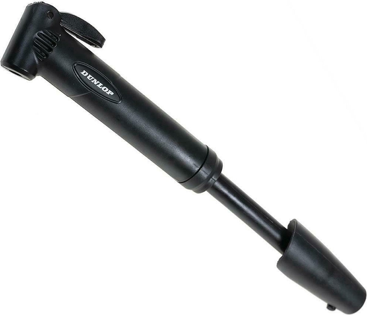 Dunlop travel bike mini pomp black met adapter