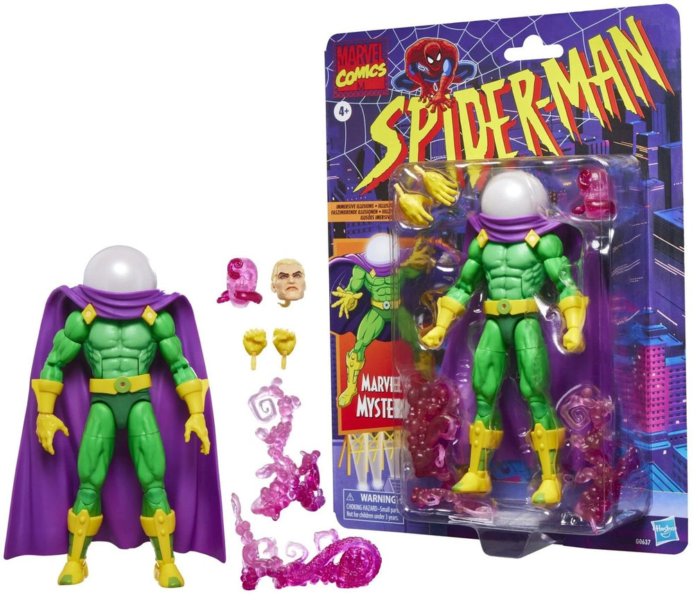 Hasbro spider-man marvel legends retro action figure marvel's mysterio 15 cm action figuur