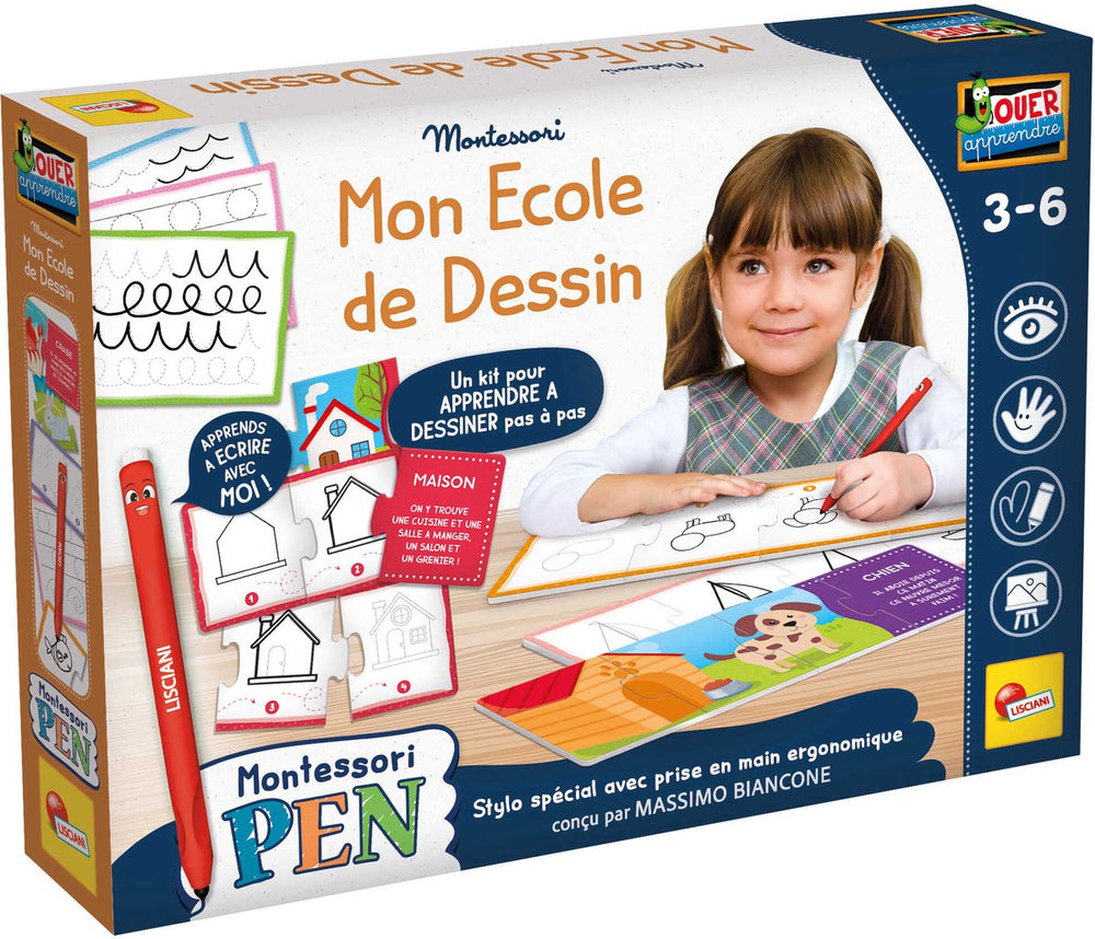 Lisciani montessori pen école de dessin