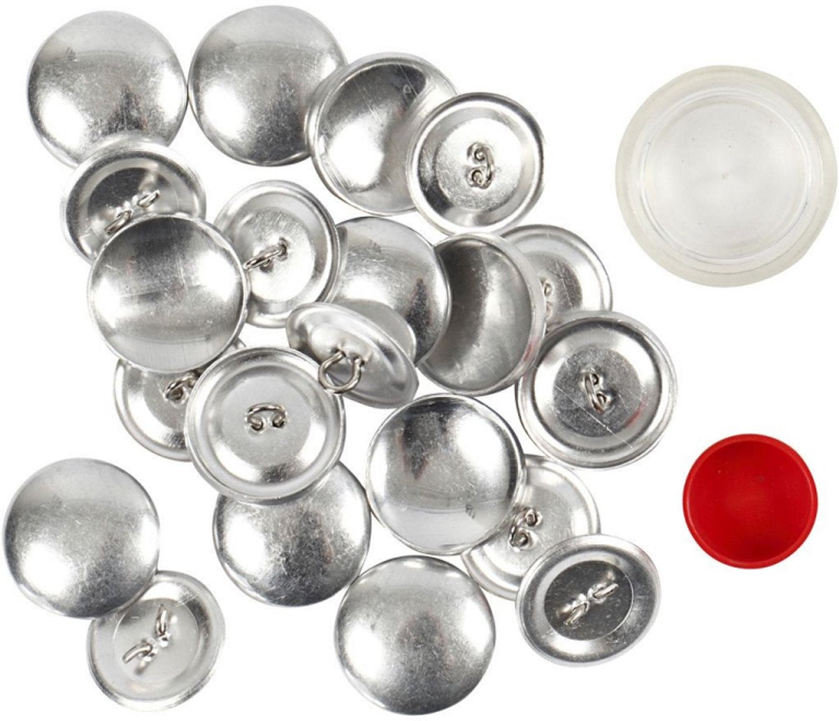Creativ company creotime diy knopenset 22 mm 12 stuks