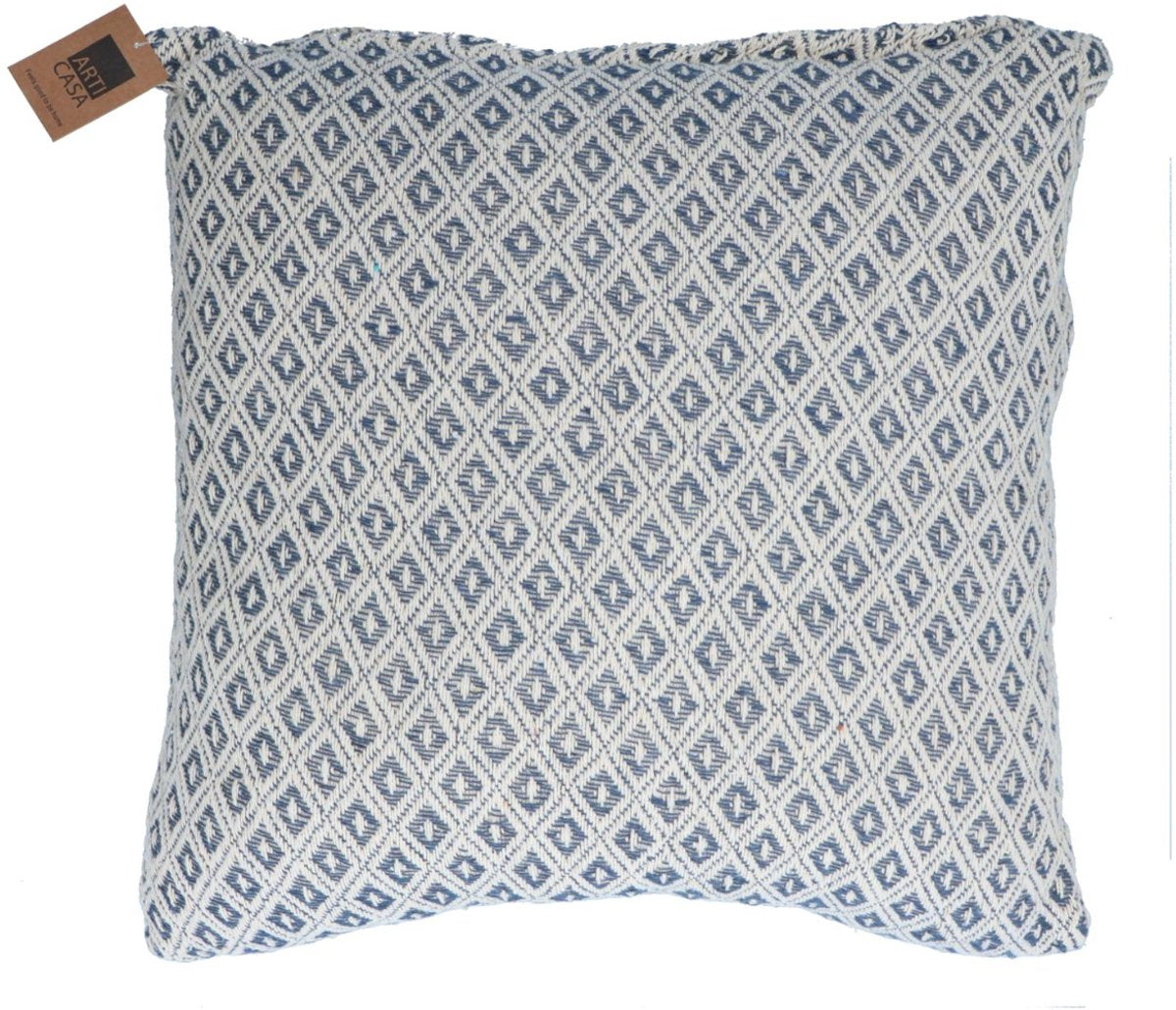 Arti casa sierkussen - 45x45 cm - decoratief kussen - zacht en comfortabel - voor bank en bed - blauw