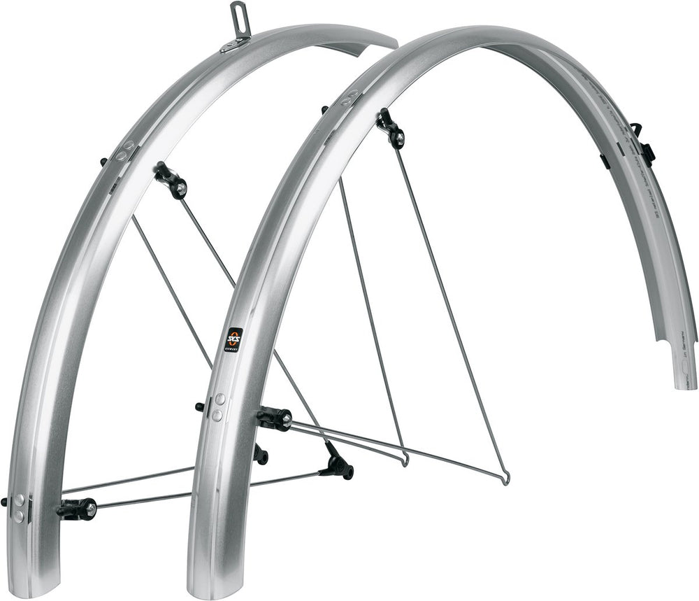 Sks bleumels basic 55 mm spatbordenset, zilver
