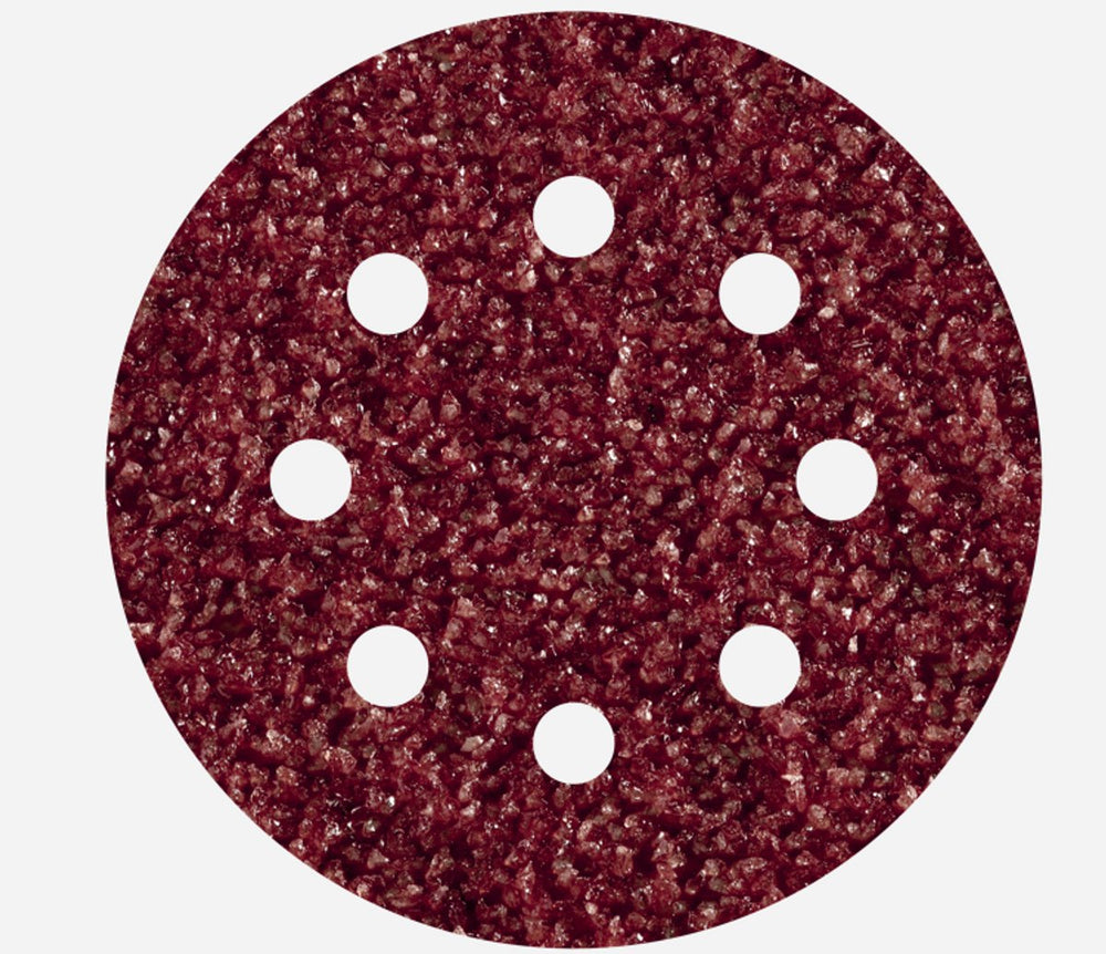 Wolfcraft - 25 schuurschijven ø 125 mm - korrel 40 - schuurpapier met klittenband voor hout en metaal - voor excentrische schuurmachine - 2069100