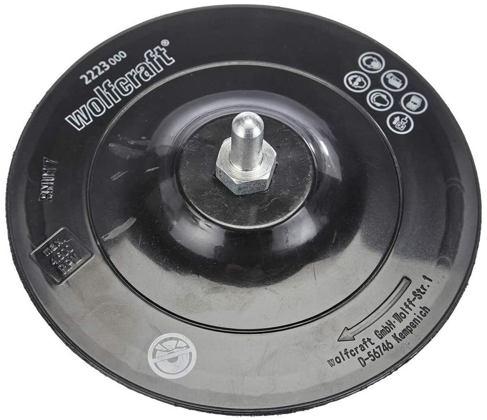 Wolfcraft - steunschijf voor boormachine ø 125 mm - 2223000