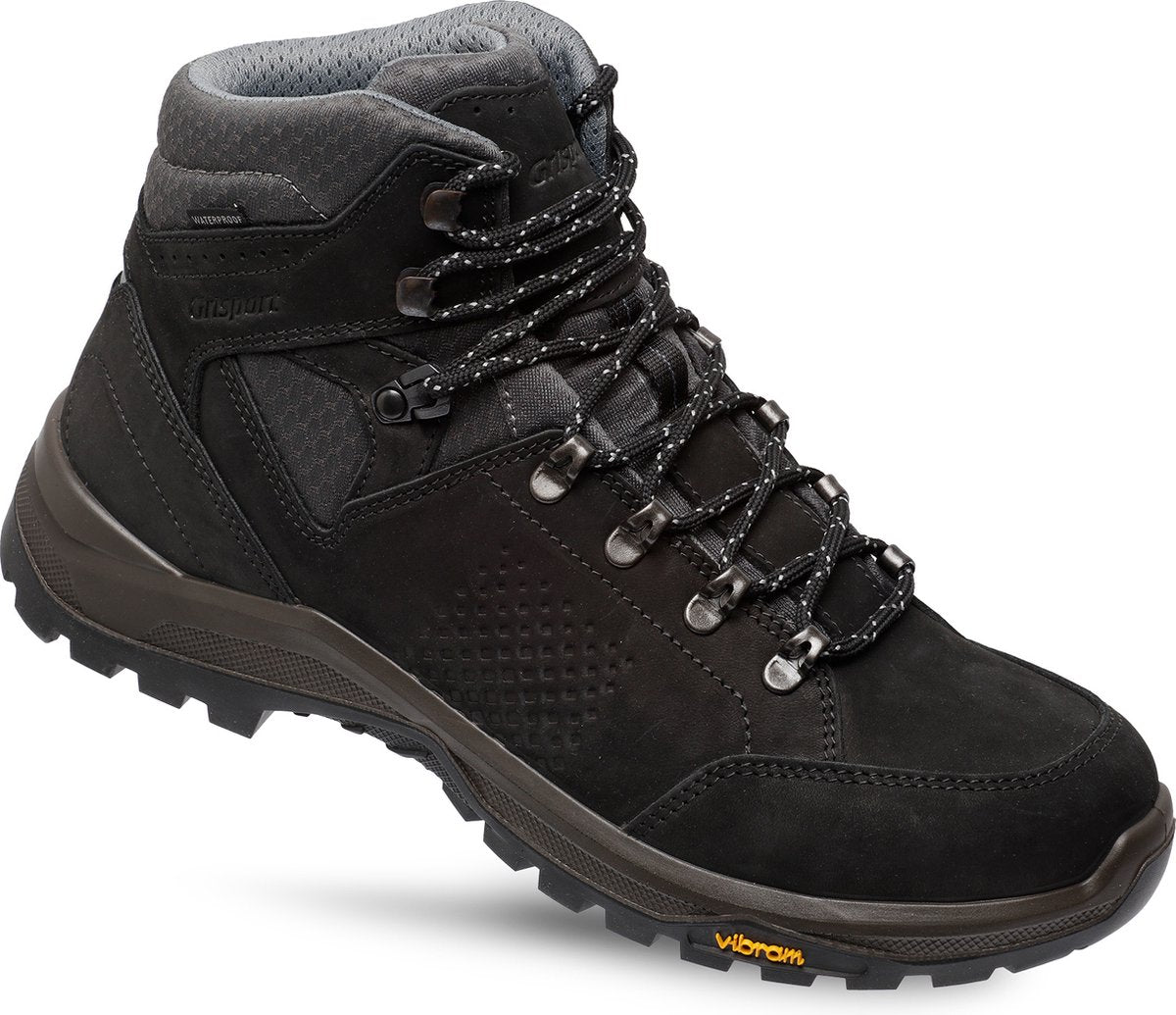 Grisport oregon mid unisex wandelschoenen - black